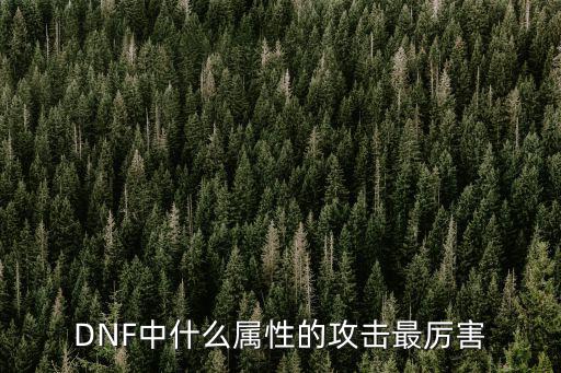 dnf怪物属性打什么好，DNF属性克怪物种类