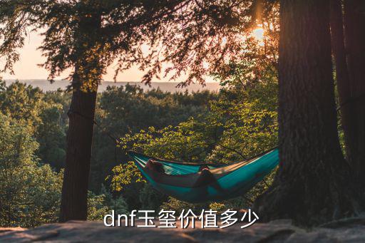 dnf玉玺价值多少