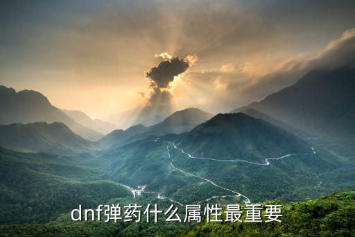 dnf打弹药走什么属性，dnf弹药什么属性最重要