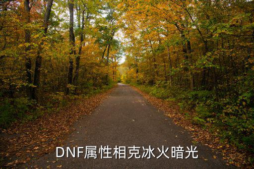 DNF属性相克冰火暗光