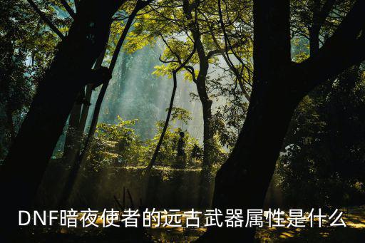 DNF暗夜使者的远古武器属性是什么