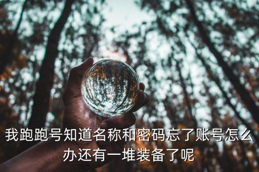 游戏装备密码忘记了怎么办，我跑跑号知道名称和密码忘了账号怎么办还有一堆装备了呢