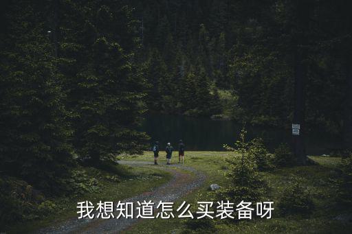 我想知道怎么买装备呀