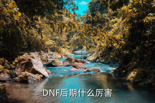 DNF后期什么厉害