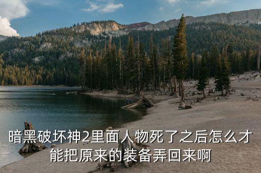 暗黑破坏神2里面人物死了之后怎么才能把原来的装备弄回来啊