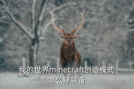 我的世界minecraft创造模式怎么穿装备