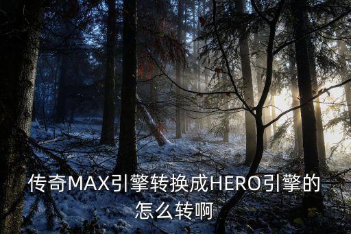 传奇MAX引擎转换成HERO引擎的怎么转啊