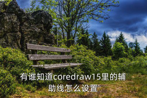 有谁知道coredraw15里的辅助线怎么设置