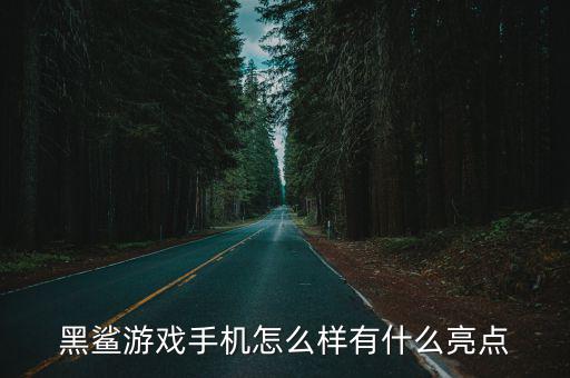 黑鲨游戏手机怎么样有什么亮点