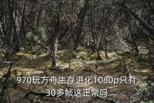 970玩方舟生存进化1080p只有30多帧这正常吗