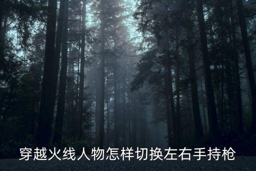 穿越火线人物怎样切换左右手持枪