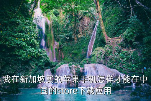 我在新加坡买的苹果手机怎样才能在中国的store下载应用