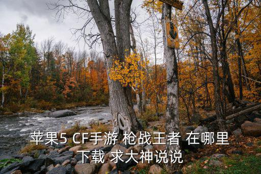 苹果5 CF手游 枪战王者 在哪里下载 求大神说说