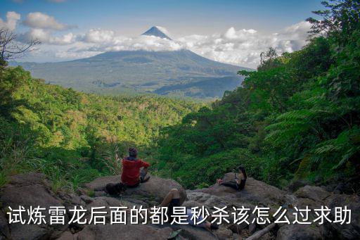 试炼雷龙后面的都是秒杀该怎么过求助