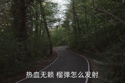 热血无赖 榴弹怎么发射