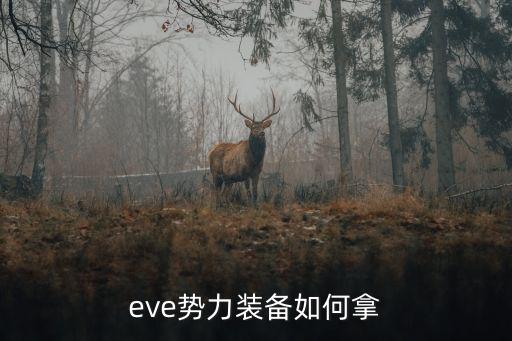 eve势力装备如何拿