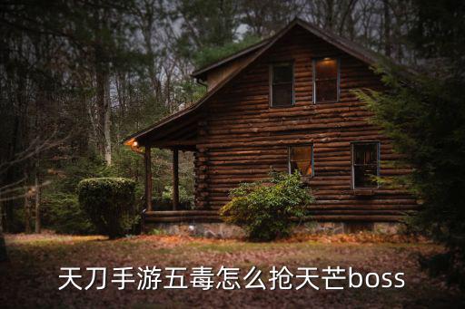 天刀手游五毒怎么抢天芒boss