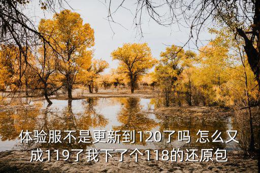 体验服不是更新到120了吗 怎么又成119了我下了个118的还原包