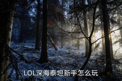 LOL深海泰坦新手怎么玩