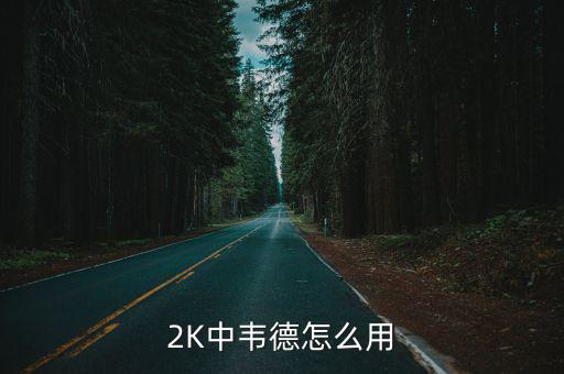 手游2k20怎么用韦德，韦德上篮包怎么用