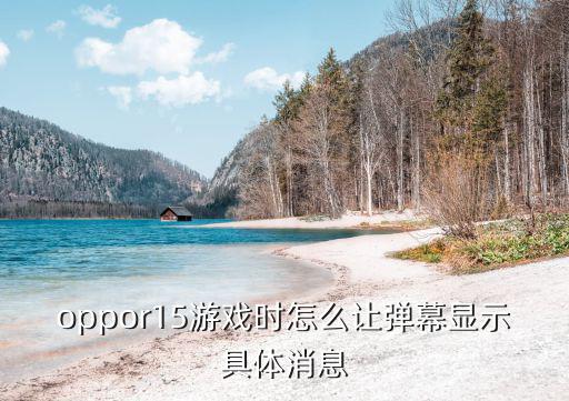 oppor15游戏时怎么让弹幕显示具体消息