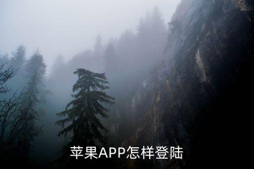 苹果APP怎样登陆