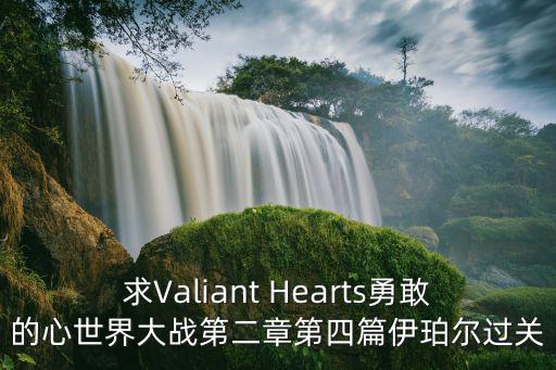 求Valiant Hearts勇敢的心世界大战第二章第四篇伊珀尔过关