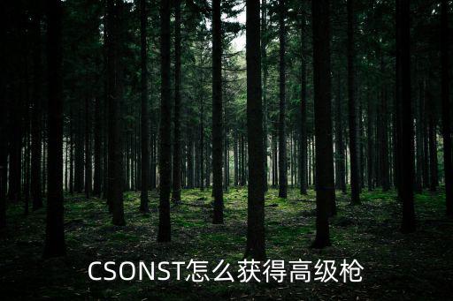 CSONST怎么获得高级枪