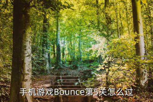 小小梦魇 第五关怎么过手手游版，手机游戏Bounce第5关怎么过