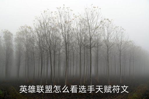 lol手游比赛怎么看天赋，英雄联盟在游戏中如何查看玩家所带天赋