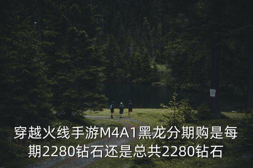 穿越火线手游M4A1黑龙分期购是每期2280钻石还是总共2280钻石