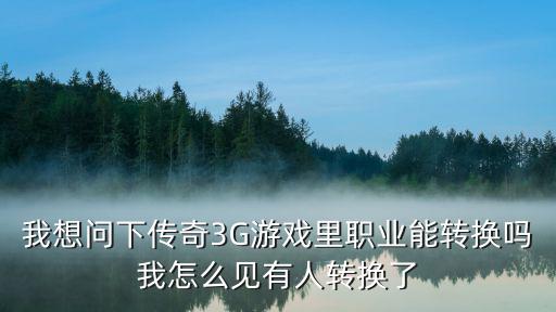 我想问下传奇3G游戏里职业能转换吗我怎么见有人转换了