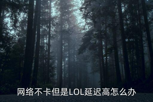 网络不卡但是LOL延迟高怎么办