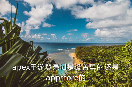 apex手游登录id是设置里的还是appstore的