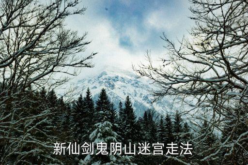 新仙剑鬼阴山迷宫走法