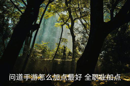 问道手游怎么给人点天赋，问道手游人物怎么加点