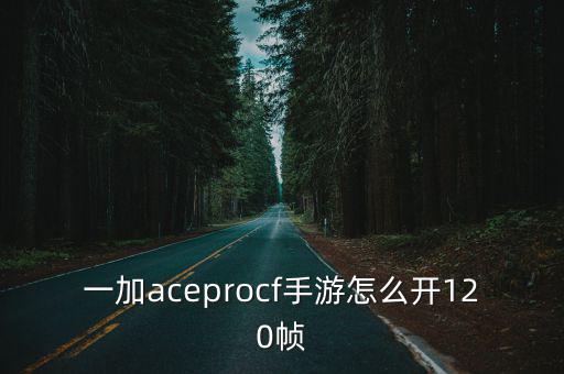 一加aceprocf手游怎么开120帧