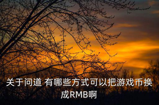 问道手游游戏币怎么换人民币最新，问道游戏币换RMB怎么换