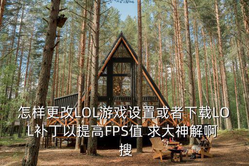 怎样更改LOL游戏设置或者下载LOL补丁以提高FPS值 求大神解啊  搜