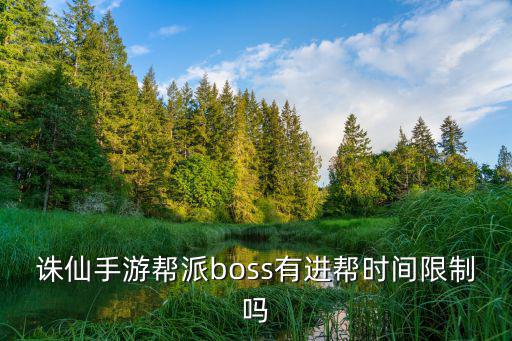 诛仙手游怎么设置boss时间，Boss时间改了