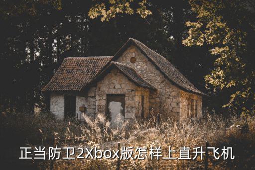 正当防卫2Xbox版怎样上直升飞机