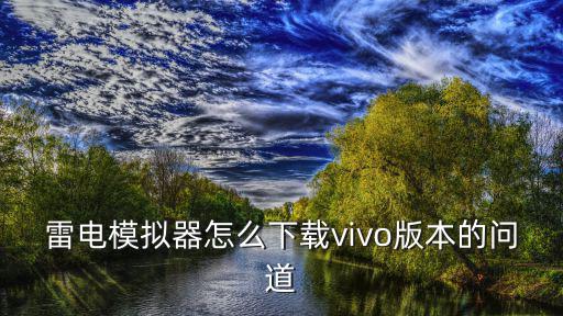 雷电模拟器怎么下载vivo版本的问道