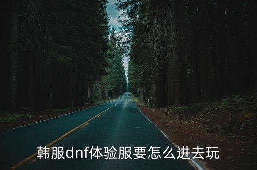 dnf手游韩服体验服怎么玩，韩服DNF体验服技巧