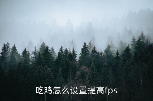 吃鸡怎么设置提高fps