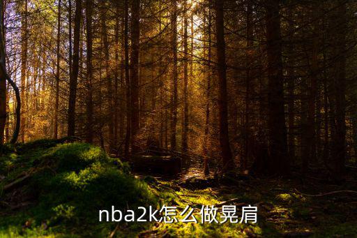 nba2k怎么做晃肩