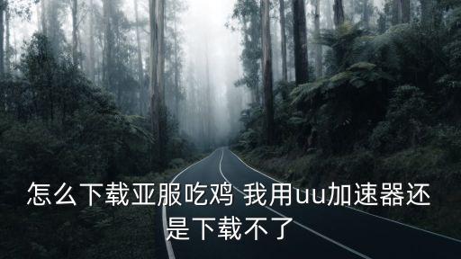 怎么下载亚服吃鸡 我用uu加速器还是下载不了