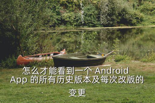 怎么才能看到一个 Android App 的所有历史版本及每次改版的变更