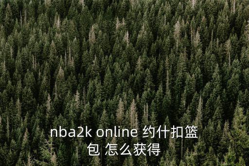 nba2k online 约什扣篮包 怎么获得