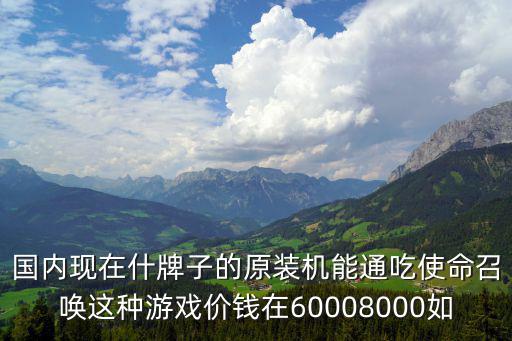 国内现在什牌子的原装机能通吃使命召唤这种游戏价钱在60008000如