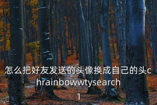 怎么把好友发送的头像换成自己的头chrainbowwtysearch1